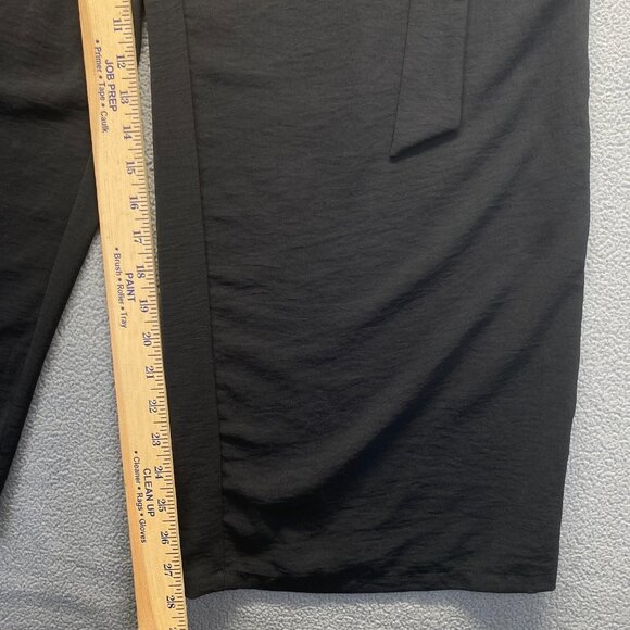 Women’s Modern Fit Pull On Black Casual Pants Size Large Pockets,Elastic Waist - Picture 6 of 10